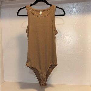 Wishlist Camel Ribbed Top